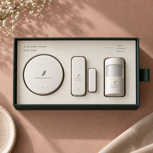 Boîte d'emballage coulissante personnalisée pour capteur de maison intelligente AUREN - Product Image 2