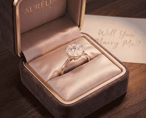 Anillo de Compromiso y Matrimonio de Lujo en Oro Sólido de 14K con Diamante de Laboratorio EF VVS, Tipo Pétalo, para Fiestas Románticas, Joyería Fina - Product Image 3