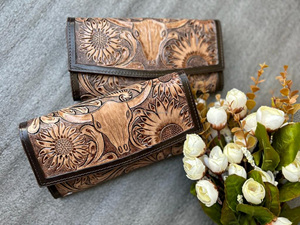 กระเป๋าถือหนังแบบมีพู่ห้อยสไตล์ตะวันตกแบบดั้งเดิมสไตล์แอซเท็ก - Product Image 3