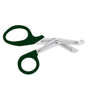 Ciseaux de traumatologie et de premiers secours 5,5 pouces, vert chasseur, en acier inoxydable de qualité allemande, pour bandages et urgences médicales - Product Image 6