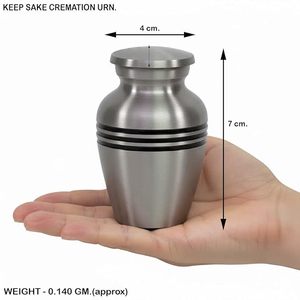 Urna Moderna de Acero Inoxidable en Forma de Lágrima, Ataúd Duradero para Mascotas para Uso Conmemorativo - Product Image 4