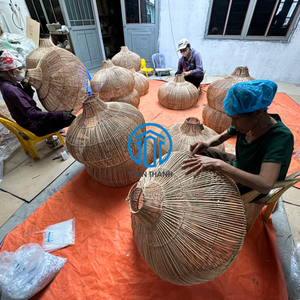 Handwoven Lampshade Natural Rattan Pendant <b>Light</b> Shade For <b>Ceiling</b> Lighting, Home Decor, Durable And Elegant Design - Product Image 5