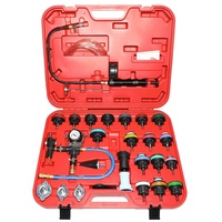 Kit de Herramientas de Prueba de Presión para Radiador HTL de 28 Piezas, Herramienta de Diagnóstico Automotriz, Medidor de Detección de Presión, Detector de Fugas