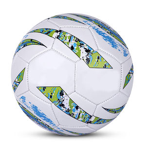 ลูกฟุตบอล PU คุณภาพสูงสำหรับผู้ใหญ่ เย็บด้วยเครื่องจักร วัสดุ PVC สำหรับการฝึกซ้อมและการแข่งขันกีฬา - Product Image 1