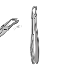Fig 79 Troisième molaire inférieure Pince d'extraction dentaire manuelle en acier inoxydable Instruments chirurgicaux dentaires professionnels Anglais - Product Image 1