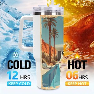 40oz <b>Large</b> Capacity Tumbler Stainless Steel Insulated Travel <b>Mug</b> for Outdoor Adventures - Product Image 6