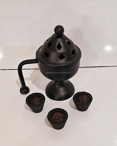Quemador Bakhoor de incienso Loban, quemador Sambrani Dhoop con mango para purificador doméstico, quemador manual Loban - Product Image 3