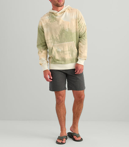Hoodies de pêche respirants et légers blancs avec cordon de serrage ajustable pour hommes, en bambou, sublimation - Product Image 3