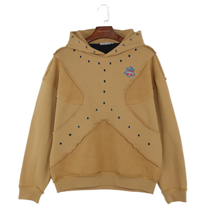 เสื้อฮู้ดดี้สั่งทำขายส่งสำหรับผู้ชายและผู้หญิง ทรงโอเวอร์ไซส์ ผ้าฝ้ายฟลีซ ผลิตแบบ OEM แบรนด์ส่วนตัว เสื้อสตรีทแวร์จากโรงงาน - Product Image 1
