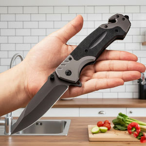 Navaja Plegable de Grado Industrial de Acero Inoxidable con Mango de Madera, Personalizable OEM, Herramienta de Uso Diario para Exteriores, ¡Venta Caliente! - Product Image 4