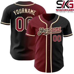 Maillot de baseball personnalisé par sublimation, boutonné sur le devant, avec nom et numéro de l'équipe, respirant, en polyester, uniforme adulte - Product Image 5