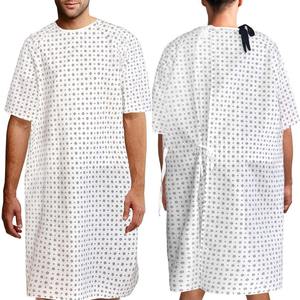 Batas de paciente profesionales de calidad premium, de polialgodón, personalizadas para hospital, unisex, suaves y cómodas, para detección de agujas, personalizables. - Product Image 5