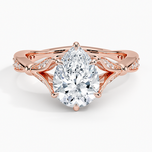 Bague en diamant de qualité supérieure en or jaune 14 carats véritable avec un savoir-faire de joaillerie exceptionnel - Product Image 5