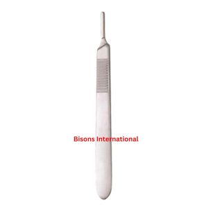 ด้ามมีดผ่าตัดแบบแมนนวลคุณภาพสูงสำหรับขายส่ง ทำจากสแตนเลส ใช้ซ้ำได้ ใบมีดผ่าตัดได้รับการรับรองมาตรฐาน CE - Product Image 1