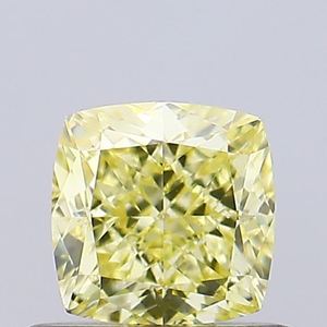Diamant jaune fantaisie certifié IGI, cultivé en laboratoire, taille coussin, diamant non monté pour la création de bijoux fins - Product Image 1