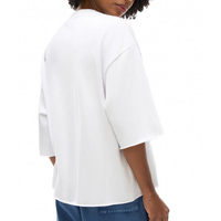 Kaos Pria Heavy 100% Katun Model Boxy Oversize Kerah Tinggi Bahu Jatuh Longgar Desain Polos