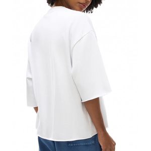 Camiseta Oversize de Algodón 100% Pesado para Hombre, Cuello Alto, Hombros Caídos, Ajuste Holgado, Diseño Liso Estampado - Product Image 3