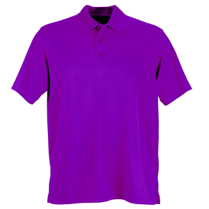 เสื้อโปโลผู้ชายสีม่วงขายส่งจำนวนมาก รับทำโลโก้ตามสั่ง ผู้ผลิต OEM เสื้อโปโลทำงานแบบเรียบสีพื้น เสื้อโปโลลำลองสำหรับองค์กร - Product Image 1