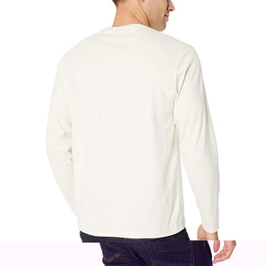 T-shirt décontracté à manches longues pour homme – Personnalisation OEM, Coton léger, Fournisseur de vêtements en gros - Product Image 6