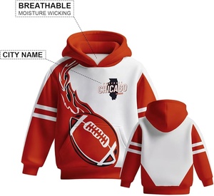 เสื้อฮู้ดเบสบอล ผู้ชาย วัยรุ่น ผู้หญิง แฟชั่นส่วนบุคคล ชุดกีฬา ทีมกีฬา เสื้อพูลโอเวอร์ ฮู้ดดี้แบบซับลิเมชั่น เสื้อสเวตเชิ้ต - Product Image 3