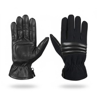 Gants tactiques à doigts complets Paume en cuir Gants compatibles avec l'écran tactile à doigts complets
