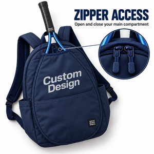 Mochila Personalizada para Raquetas de Squash con Compartimento Frontal Abierto, Bolsillos Laterales, Cierres Dobles y Bolsa para Equipo - Product Image 4