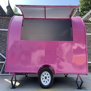 Remorque alimentaire mobile de haute qualité, best-seller, en acier inoxydable, conception à 4 roues, garantie de 3 ans, pour la vente de snacks - Product Image 4