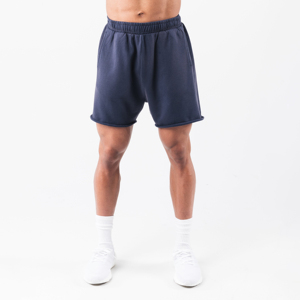Pantalones Cortos de Verano para Hombre, Estilo Vintage, Lavado Ácido, Efecto Desgastado, Algodón, Borde Deshilachado, Estampado Puff, Bordado Deportivo - Product Image 1