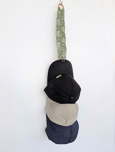 Porte-chapeau mural en macramé en coton écologique bohème pour la décoration de la maison et du salon - Product Image 2