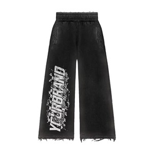 Conjunto de Sudadera con Capucha y Pantalones Deportivos Extra Grandes con Estampado de Bordado Personalizado, 100% Algodón, Manga Larga, Informal, Unisex, Ropa Deportiva Urbana - Product Image 4