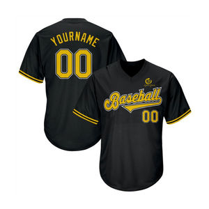 Maillot de baseball unisexe personnalisé, respirant, à manches courtes, pour l'été, vente en gros, OEM, vêtements de baseball imprimés sur mesure - Product Image 2