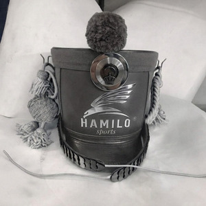 Fashion Vintage 100% Leather & Wool Hand Embroidery Custom Required Logo Fashionable Shako Hats & Caps - Product Image 3