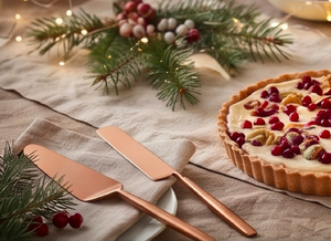 Premium Stainless Steel Cake Server And Knife Set Elegant Gold Flatware Perfect <b>For</b> Home Kitchen Dining And Special Celebrations - Product Image 6