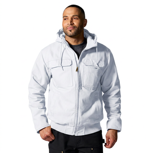 Veste de travail d'hiver à haute visibilité, durable, réfléchissante, imperméable, doublée de polaire Oxford, chaude, avec capuche, vêtements de sécurité - Product Image 5