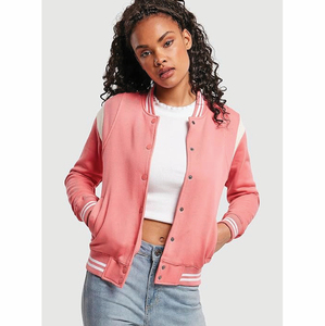 Chaqueta Varsity de Invierno de Alta Calidad con Cuello Alto, Bordado Frontal, Tela con Patrón Sólido, Cómoda, Transpirable, Superventas - Product Image 6