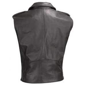 Gilet de moto en cuir pour homme, fermeture éclair, vêtements de motard pour les voyages en moto, gilets de moto en vente - Product Image 2