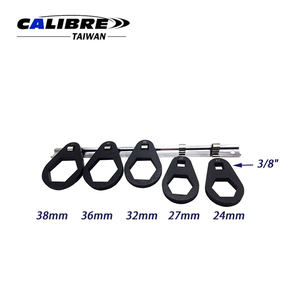 TAIWAN CALIBRE 5pc 24-38mm Oil Filter Offset <b>Socket</b> Wrench Removal Tools Set - Product Image 3