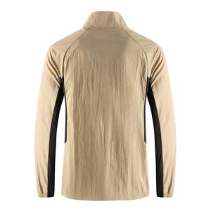 100% Nylon unisexe léger bloc de couleur mode vêtements de sport Streetwear fermeture éclair extérieur coupe-vent Protection UV veste de pêche - Product Image 2