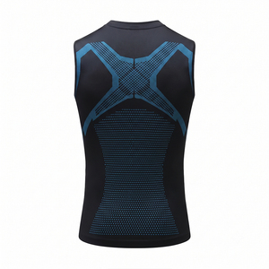 Débardeur de sport personnalisé pour homme, respirant, tricoté, séchage rapide, polyester, élasthanne, sportif, entraînement, fitness, fabricant OEM - Product Image 2