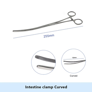 Pinza Intestinal Doyen Atrauma Premium de 23 cm y 25 cm, Recta y Curva, de Acero Inoxidable, Instrumentos Quirúrgicos Gastrointestinales, CE ISO - Product Image 5