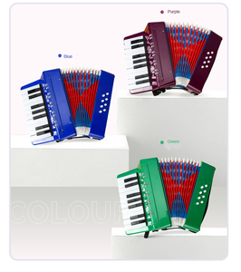 Acordeón Starway OEM ODM de 17 Botones y 8 Bajos, Instrumento Musical para Solista y Conjunto, para el Hogar y el Aula - Product Image 1