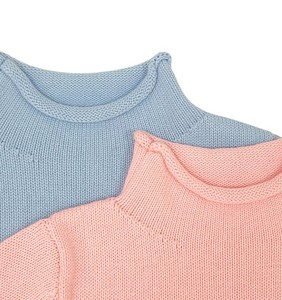 Cardigan Enfant Personnalisé en Coton Doux 100% Tricoté à la Main 9GG avec Manches Bouffantes Imprimé Animal Couleur Unie Mignon Bébé Automne Vente en Gros - Product Image 4
