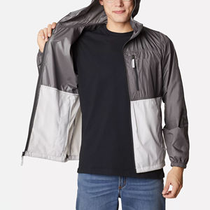 New Arrival <b>Black</b> <b>Men</b> Lightweight <b>Windbreaker</b> Jackets Outdoor Plus Size <b>Black</b> Colour Nylon Sublimation <b>Windbreaker</b> Jackets - Product Image 5