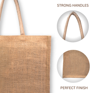 Hot Selling LMC GLOBAL Natural Jute Rope Handle Tote Bag Zipper Closure <b>Extra</b> <b>Large</b> Size Multipurpose Eco-Friendly Daily Retail - Product Image 5