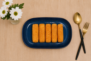 Premium Blue Oval <b>Ceramic</b> Serving Platter for Snacks, Appetizers & Desserts <b>Ceramic</b> Oval Serving Tray – Modern Dinnerware <b>Plate</b> - Product Image 2