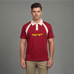 T-shirt Homme en Coton Tricoté Uni 100% Coton, 2 Couleurs, Manches Courtes, Séchage Rapide, Logo Brodé Personnalisé, Haute Qualité, Vente en Gros - Product Image 6