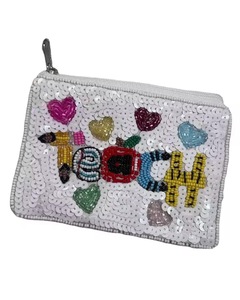 Monedero de mariposa hecho a mano con cuentas, colorido, bordado con cuentas de semillas, con cremallera, pequeño, India y GirlColor F - Product Image 3