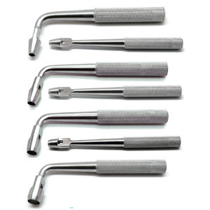 7-Piece Manual Dental Surgical Tissue Punch Set 4mm Straight Curved Implant Instruments Stainless Steel by <b>Blush</b> surgical - Product Image 1