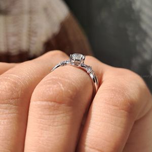 Graceful Oval Cut <b>Nature</b> <b>Inspired</b> <b>Engagement</b> <b>Ring</b> 0.60 To 3.00 CT 925 Silver Fine Jewelry Anniversary Wedding Present Women - Product Image 3