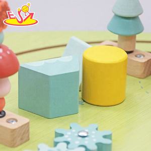Gran oferta, mesa de actividades de madera <span class=keywords><strong>4</strong></span> en 1, juguete de juego sensorial educativo multifuncional para niños pequeños y niños W12D561 - Product Image 2